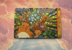 Pokemon Vintage Pocket Monsters Vending HOLO Prism Sticker 1999 Bandai Nintendo - Image 1
