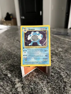 Quappo Poliwrath 1st Edition German Base Set Pokemon Card 13/102 Holo - Image 1