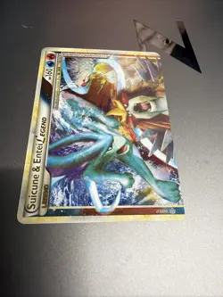 Pokemon TCG Unleashed Suicune and Entei Legend Top 94/95 Holo Card Lp+ - Image 3