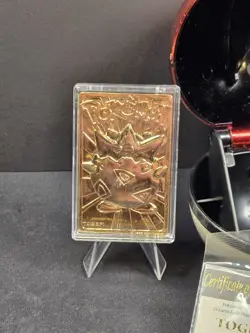 1999 Burger King Pokemon Togepi 23k Gold Plated Card w Poke Ball & COA Sealed - Image 3