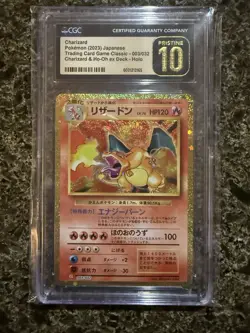 CGC 10 Charizard Pokemon TCG Classic 003/032 Holo Japanese 2023 Card - Image 1