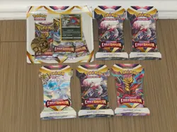 Pokemon TCG CARD Sword & Shield Lost Origin 8 Pack Blister Weavile Promo SEAL! - Image 1