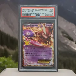 Pokemon Mewtwo EX 2021 Celebrations 54/99 Holo PSA 9 Card - Image 1