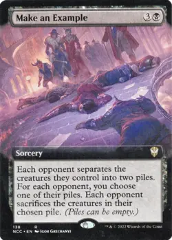 Make an Example Extended Art NM [NCC Commander] #2 Mtg Magic Card Free Ship - Image 1