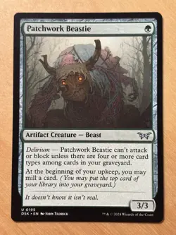 Magic the Gathering MTG Patchwork Beastie Duskmourn House of Horror NM - Image 1