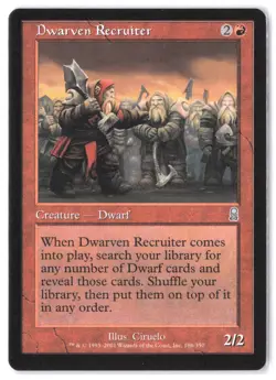 Dwarven Recruiter 186 MTG ODY LP - Image 1