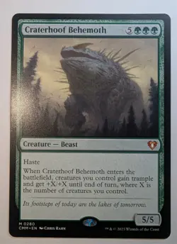 MTG Magic the Gathering Craterhoof Behemoth (280/1173) Commander Masters NM - Image 1