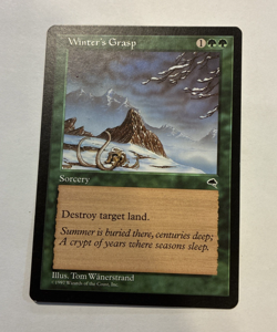 Winter's Grasp LP Tempest Magic the Gathering TMP #265 1997 - Image 1
