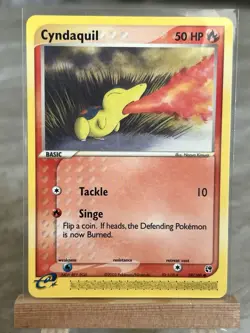 Pokemon TCG Cyndaquil EX Sandstorm 59/100 Non Holo English - LP - Image 3