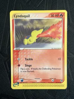 Pokemon TCG Cyndaquil EX Sandstorm 59/100 Non Holo English - LP - Image 4
