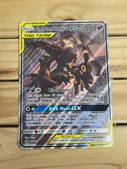 Pokemon Jumbo Oversized Umbreon & Darkrai GX Tag Team Promo Card SM241 - Image 1