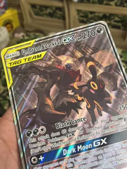 Pokemon Jumbo Oversized Umbreon & Darkrai GX Tag Team Promo Card SM241 - Image 5
