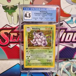 CGC 4.5 Nidoking 11/102 1st Edition - German - Base Set - Pokemon - SHIPS FAST - Image 1