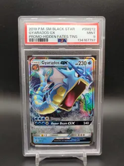 2019 Gyarados GX SM212 Promo Hidden Fates Tins PSA 10 Pokemon TCG - Image 1