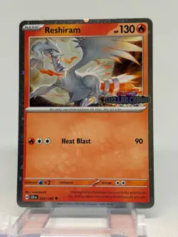 Pokemon TCG: Reshiram (022/142) Stellar Crown Stamped Promo (Cosmos Holo) - Image 1