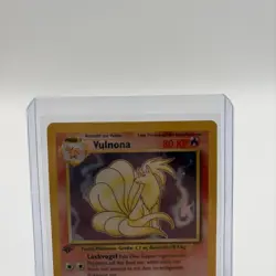 Vulnona Ninetales Pokemon 1st Edition German Holo Rare! 12/102 LP - Image 2