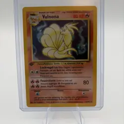 Vulnona Ninetales Pokemon 1st Edition German Holo Rare! 12/102 LP - Image 3