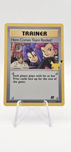 HERE COMES TEAM ROCKET! 15/82 Celebrations Holo Pokemon 25th Anniversary TCG NM - Image 1