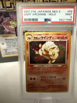 Light Arcanine Japanese - PSA 9 - Pokemon Neo 4 2001 #59 Holo - Image 2