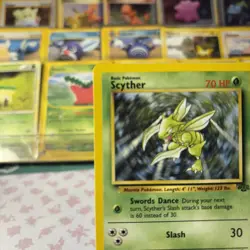 Pokemon TCG Scyther Jungle Non Holo Rare Card 26/64 - Image 2