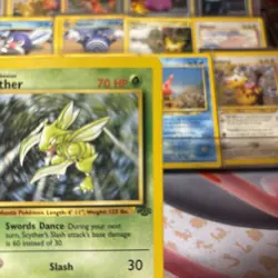Pokemon TCG Scyther Jungle Non Holo Rare Card 26/64 - Image 3
