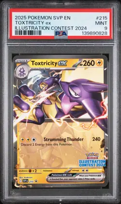 Toxtricity EX 215 Illustration Contest 2024 Pokemon PSA 9 - Image 1