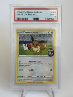 Pokemon TCG Eevee On The Ball Promo UK Futsal Edition PSA 9 - Image 1