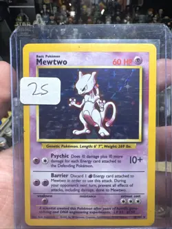 1999 Pokemon TCG Mewtwo Base Set 10/102 Holo *L2* - Image 1