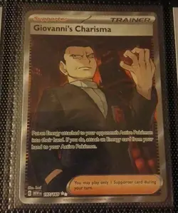 Giovanni's Charisma 197/165 Full Art SR Pokemon 151 English - TCG - Image 1