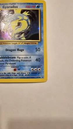 Pokemon TCG Gyarados Base Set 6/102 Holo Unlimited Holo Rare NM - Image 4