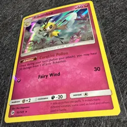 Ribombee 93/149 Holo Rare Sun & Moon Base Pokemon 2017 - Image 2