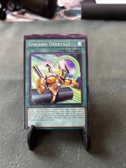 Yugioh Synchro Overtake PHRE-EN045 Miscut Misprint Error Copy A - Image 1