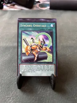 Yugioh Synchro Overtake PHRE-EN045 Miscut Misprint Error Copy C - Image 1