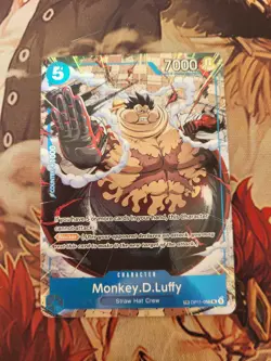 1x Monkey D. Luffy Treasure Rare OP13 Carrying on His Will! One Piece TCG! NM - Image 1
