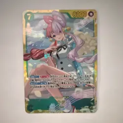 One Piece CCG Uta Character Card OP02-096 Japanese Holo Finish 8000 Power Cost 7 - Image 1