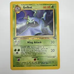Pokemon Golbat 34/62 Fossil 1st Edition Uncommon 60 HP Regular Card English - Image 1