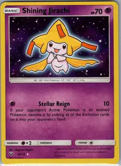 Shining Jirachi 42/73 Holo Shining Legends - Pokemon Card - NM - Image 1