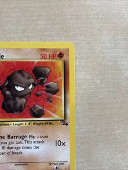 Pokemon TCG Geodude 47/62 Fossil 1st Edition Regular Common Card LP Condition - Image 3