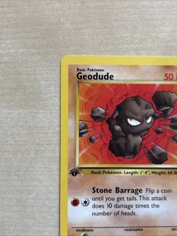Pokemon TCG Geodude 47/62 Fossil 1st Edition Regular Common Card LP Condition - Image 4