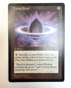 MTG Lotus Petal Tempest NM Common Magic The Gathering Card, Artifact, #294 - Image 1