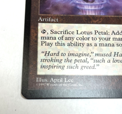 MTG Lotus Petal Tempest NM Common Magic The Gathering Card, Artifact, #294 - Image 2
