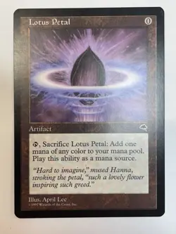 MTG Lotus Petal Tempest NM Common Magic The Gathering Card, Artifact, #294 - Image 3