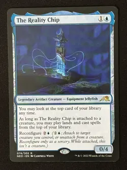 1x MTG The Reality Chip - Kamigawa: Neon Dynasty (NEO) #74 - Magic the Gathering - Image 1
