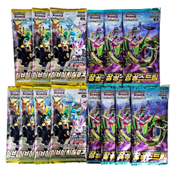 17(14+3)PACKS Eevee Heroes Evolving Skies Pokemon TCG Card Booster Sealed KOREAN - Image 1
