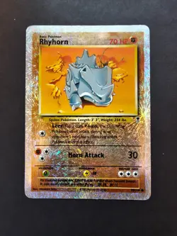 Pokemon Rhyhorn 90/110 Legendary Collection Reverse Holo Raw LP Print Line - Image 1