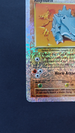 Pokemon Rhyhorn 90/110 Legendary Collection Reverse Holo Raw LP Print Line - Image 2