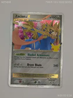 Pokemon English - Celebrations Black Star Promo - Zacian Lv.X SWSH135 - LP 🔥 - Image 1