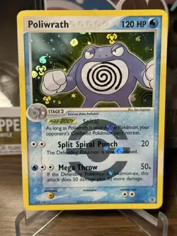 Pokemon Poliwrath Fire Red and Leaf Green 11/112 Reverse Holo LP/NM - Image 1