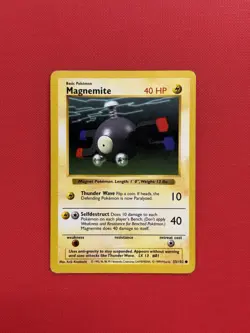 Magnemite 053/102 Pokemon Base Set 1999 (Shadowless) Regular (HP) - Image 1