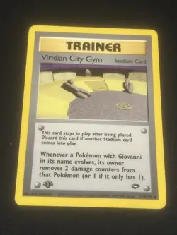 Viridian City Gym 123/132 Pokemon Gym Challenge 1st Edition NM/MT box-S4 - Image 1